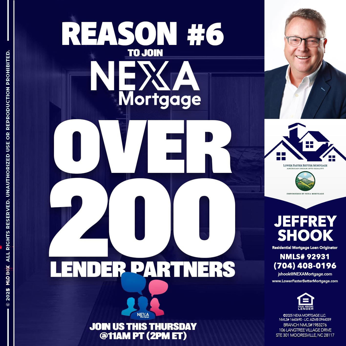 REASON 6 - Jeffrey Shook -Residential Mortgage Loan Originator