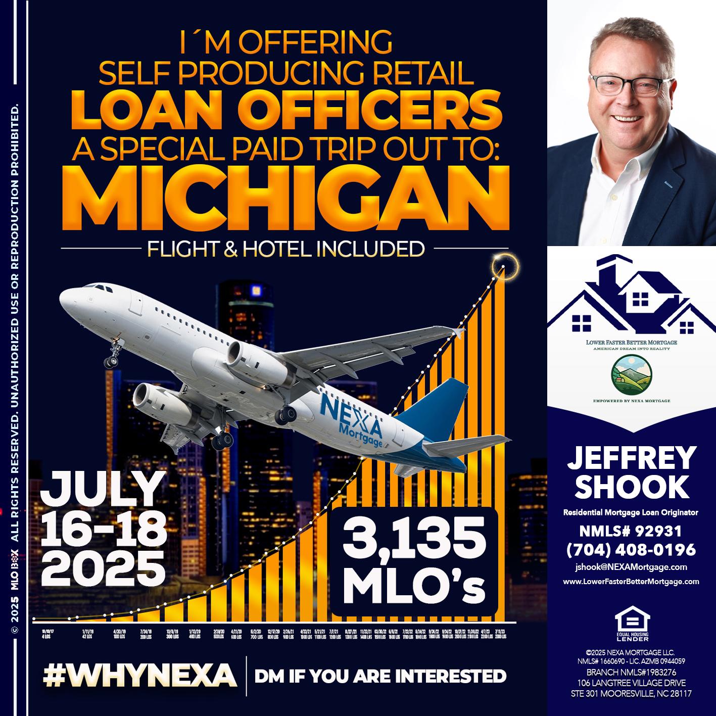 MICHIGAN TRIP - Jeffrey Shook -Residential Mortgage Loan Originator