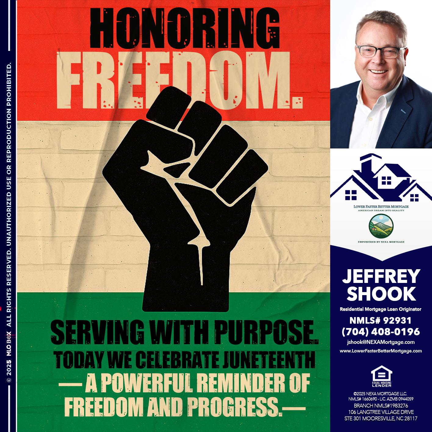 HONORING FREEDOM - Jeffrey Shook -Residential Mortgage Loan Originator