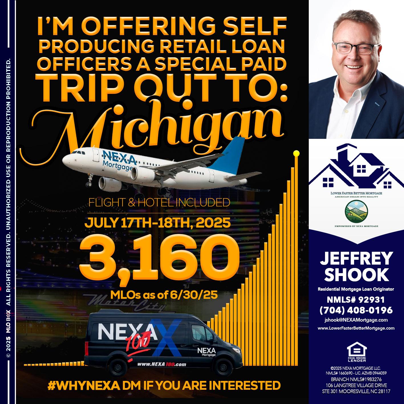 MICHIGAN TRIP - Jeffrey Shook -Residential Mortgage Loan Originator