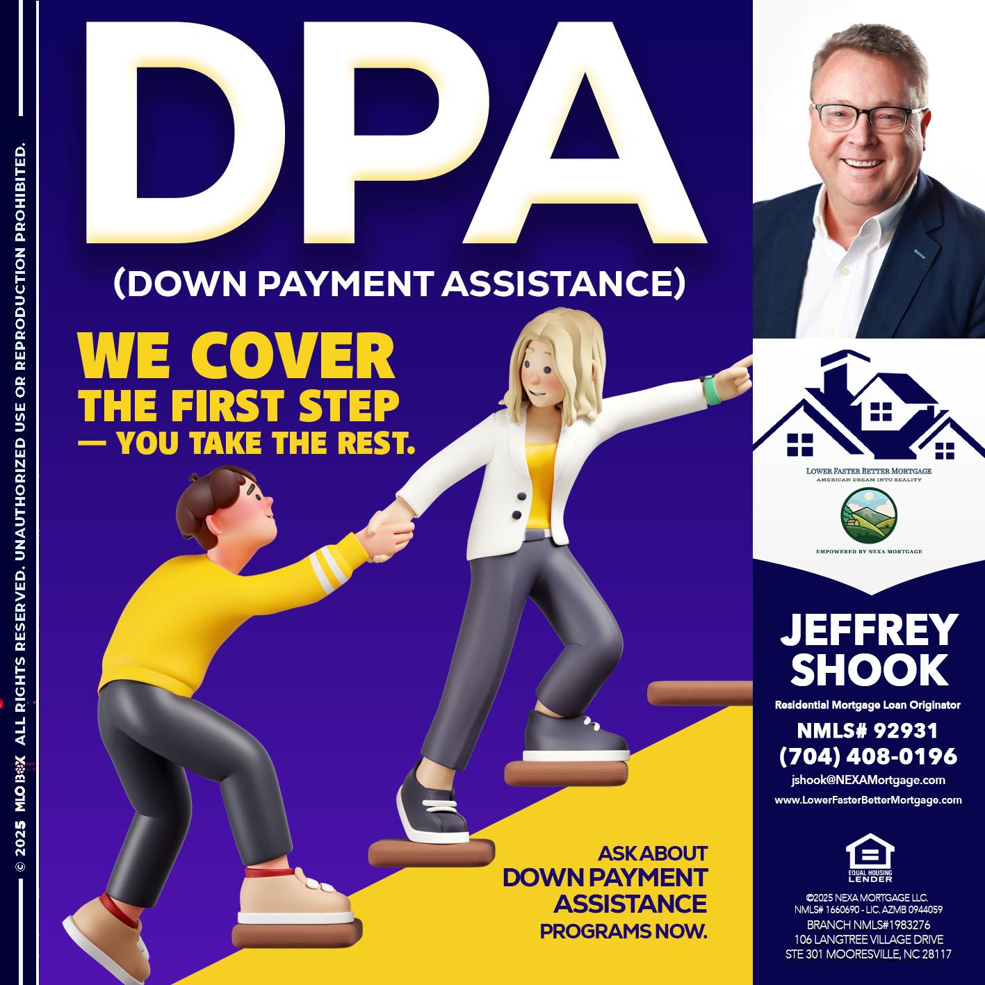 DPA LOANS - Jeffrey Shook -Residential Mortgage Loan Originator