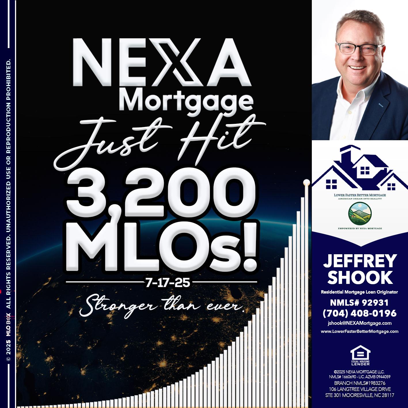 3200 MLOs - Jeffrey Shook -Residential Mortgage Loan Originator