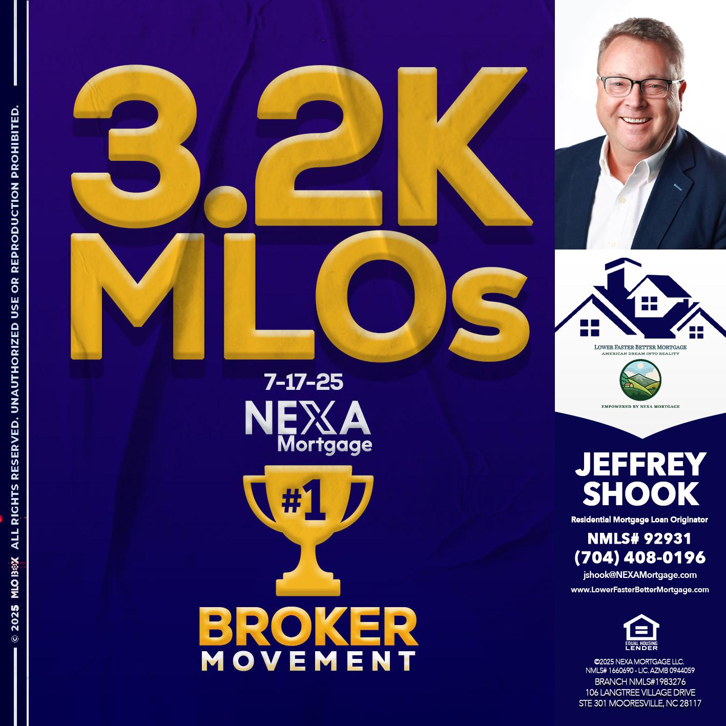 3.2K MLOs - Jeffrey Shook -Residential Mortgage Loan Originator