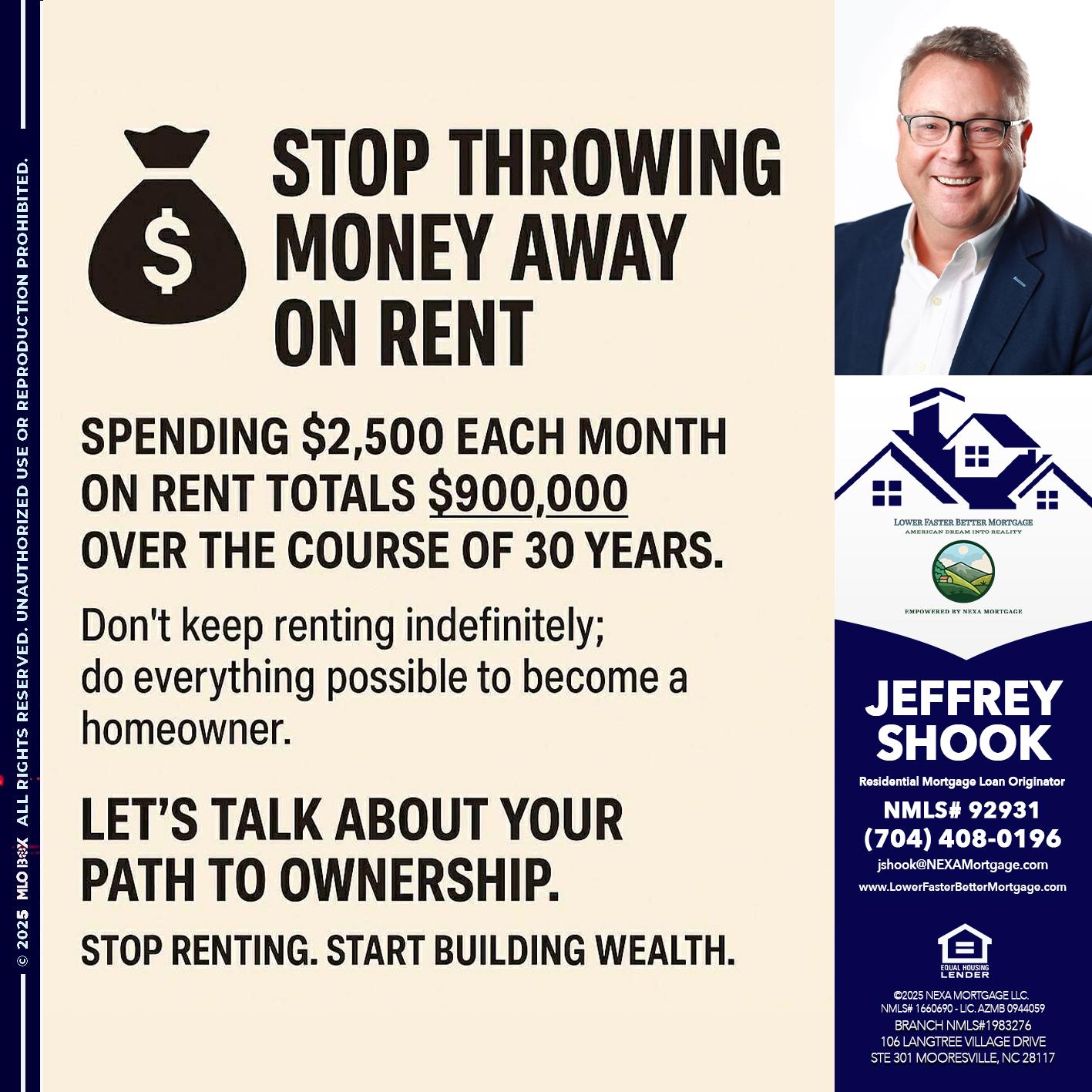 STOP THROWING - Jeffrey Shook -Residential Mortgage Loan Originator