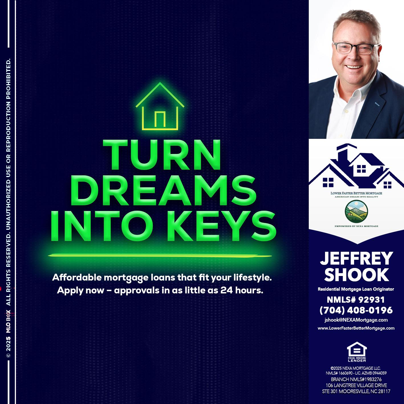 turn dreams - Jeffrey Shook -Residential Mortgage Loan Originator