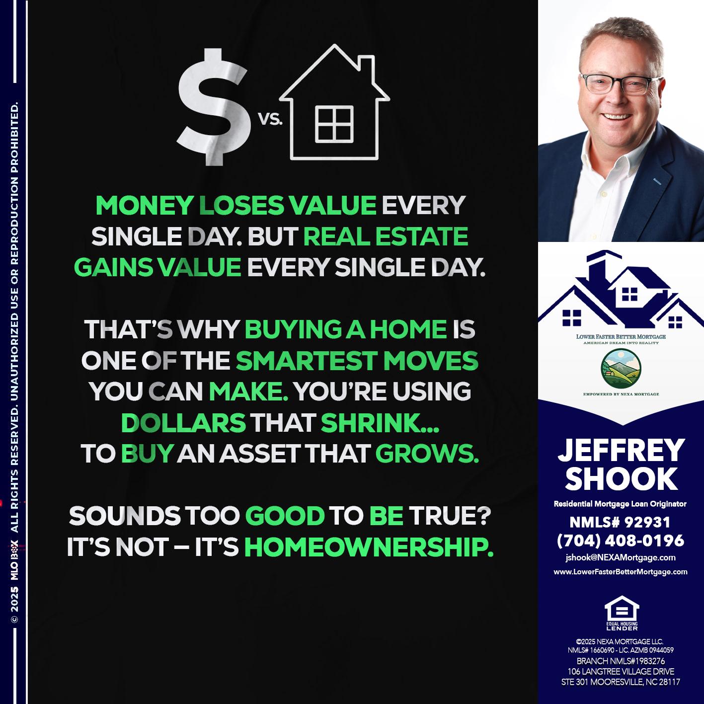 MONEY LOSES VALUE - Jeffrey Shook -Residential Mortgage Loan Originator