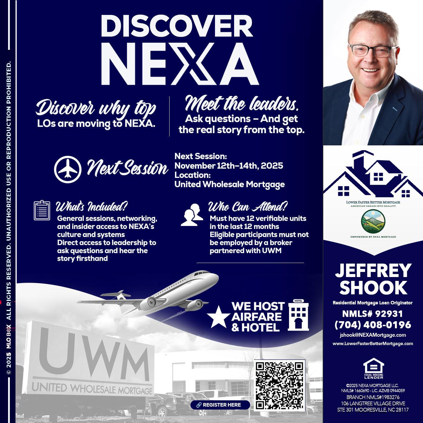 DISCOVER NEXA - Jeffrey Shook -Residential Mortgage Loan Originator
