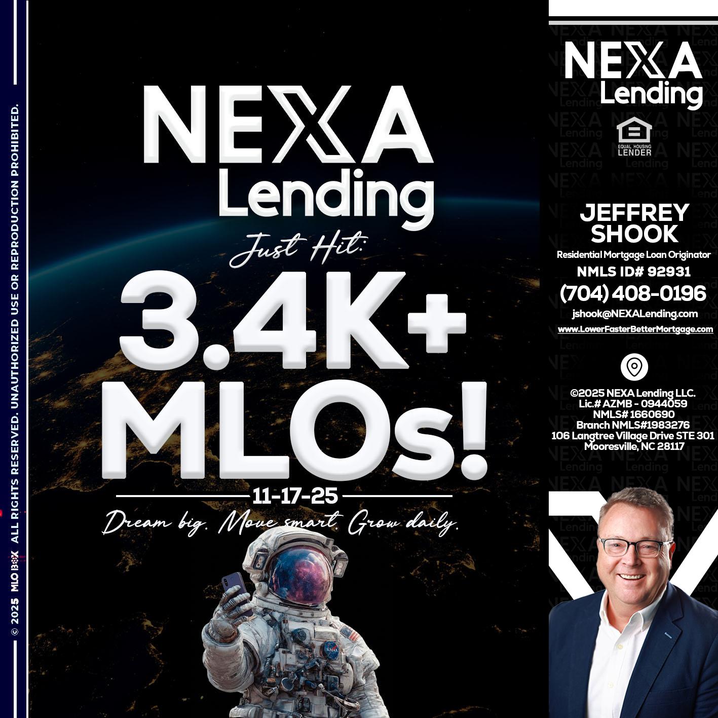 3.4K MLOs - Jeffrey Shook -Residential Mortgage Loan Originator