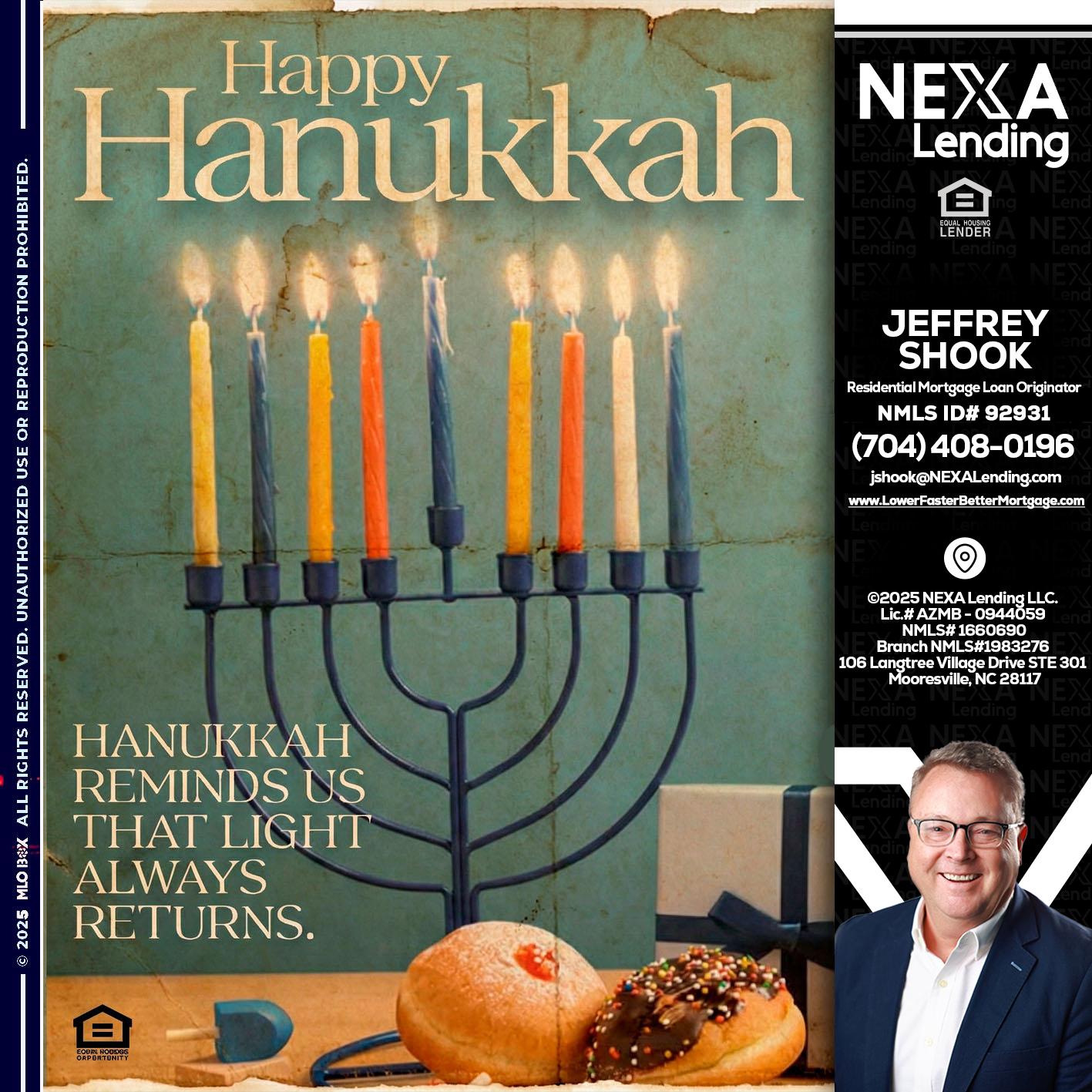 HAPPY HANUKKAH - Jeffrey Shook -Residential Mortgage Loan Originator