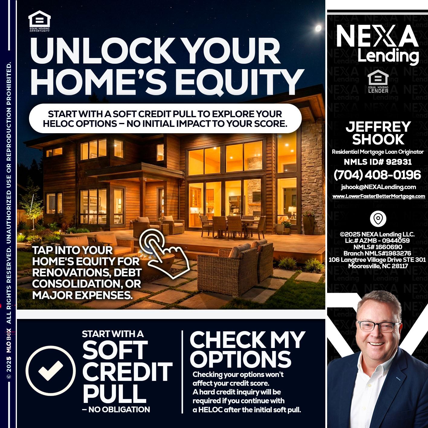 UNLOCK YOUR HOMES - Jeffrey Shook -Residential Mortgage Loan Originator