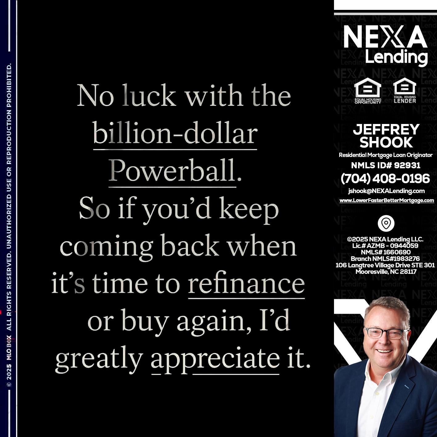 NO LUCK WITH - Jeffrey Shook -Residential Mortgage Loan Originator