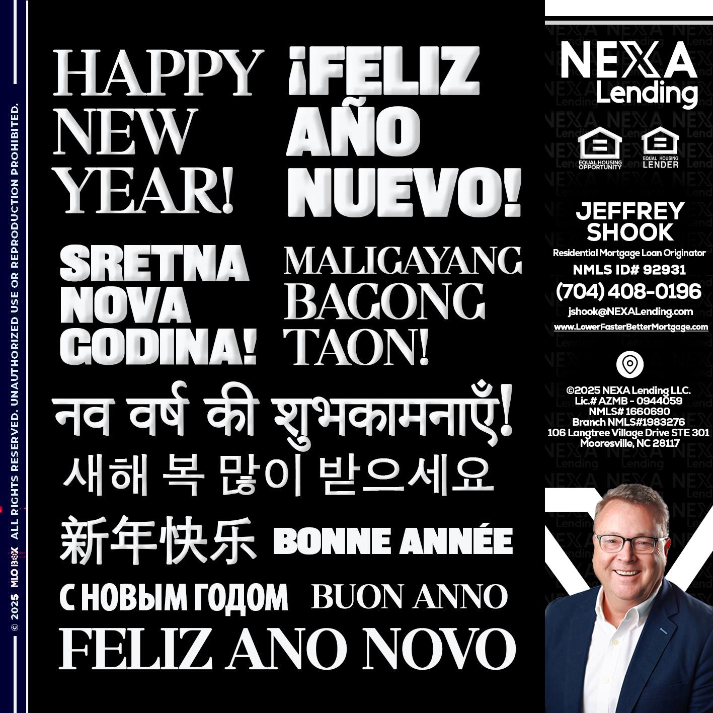 HAPPY NEW YEAR - Jeffrey Shook -Residential Mortgage Loan Originator