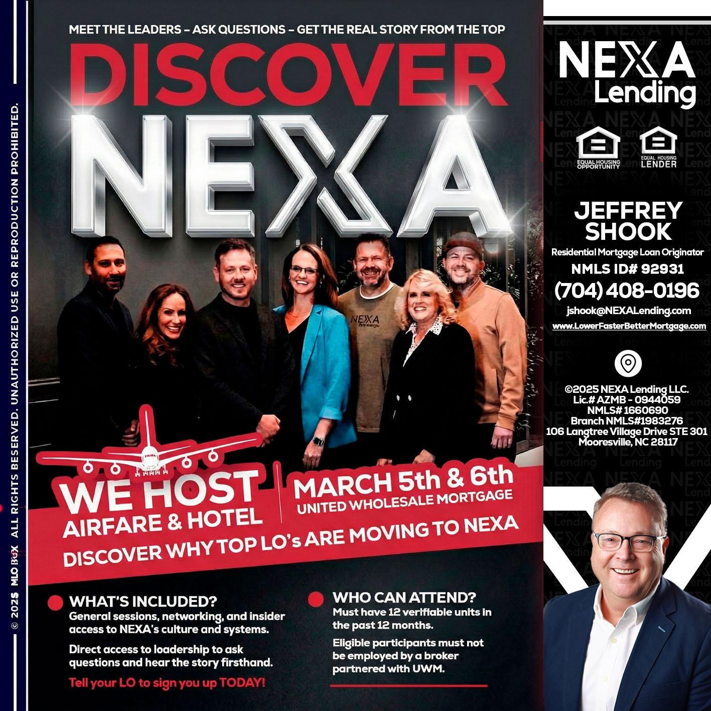 DISCOVER NEXA - Jeffrey Shook -Residential Mortgage Loan Originator