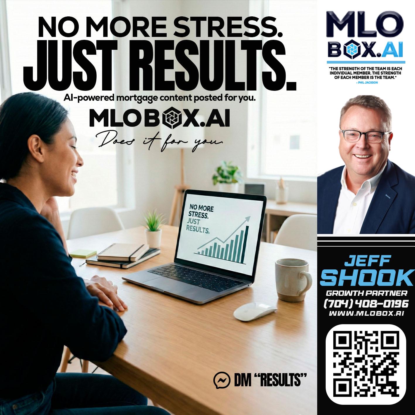 NO MORE STRESS - Jeffrey Shook -Residential Mortgage Loan Originator