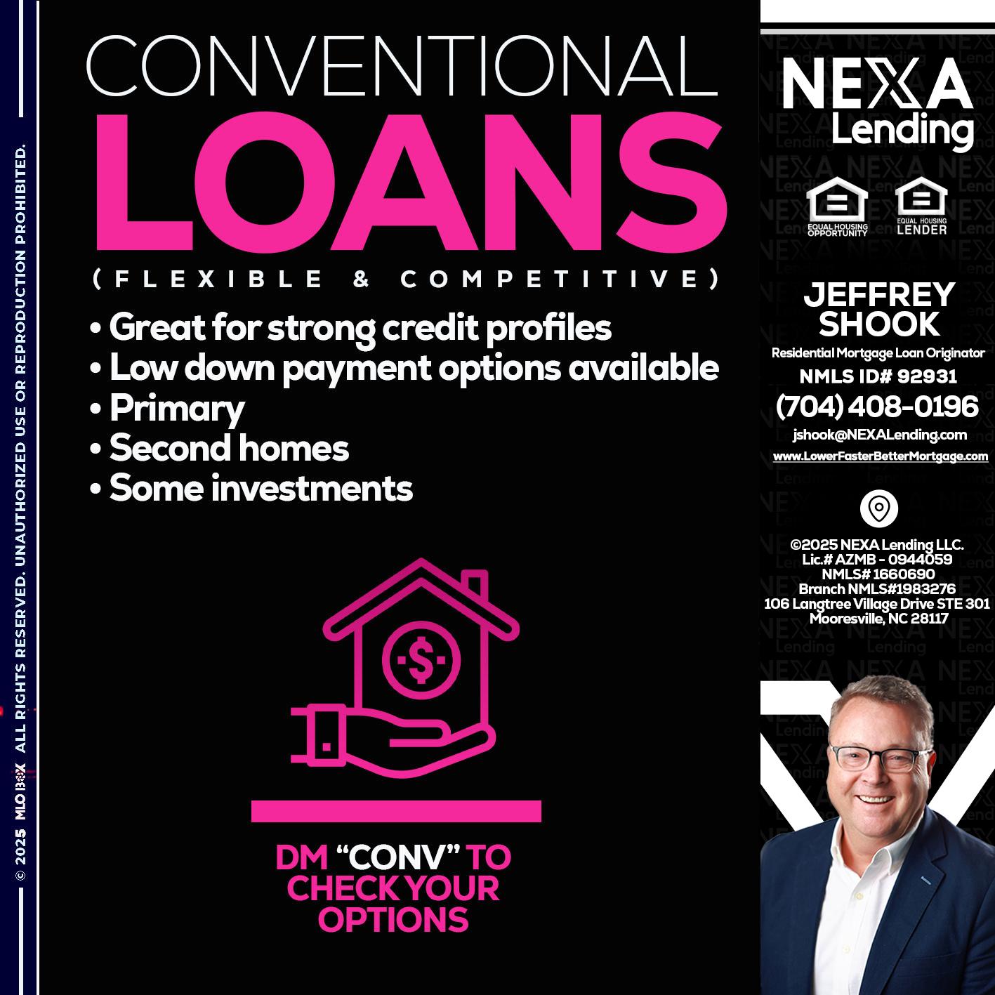 CONVENTIONAL LOANS - Jeffrey Shook -Residential Mortgage Loan Originator