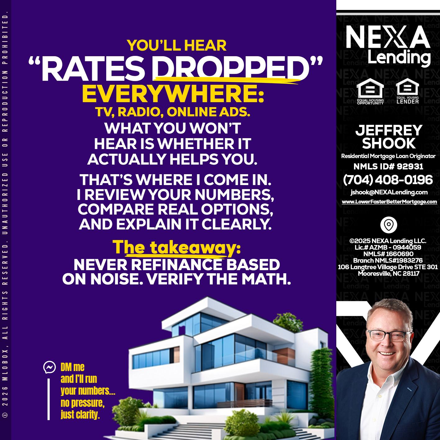 RATES DOPPED - Jeffrey Shook -Residential Mortgage Loan Originator