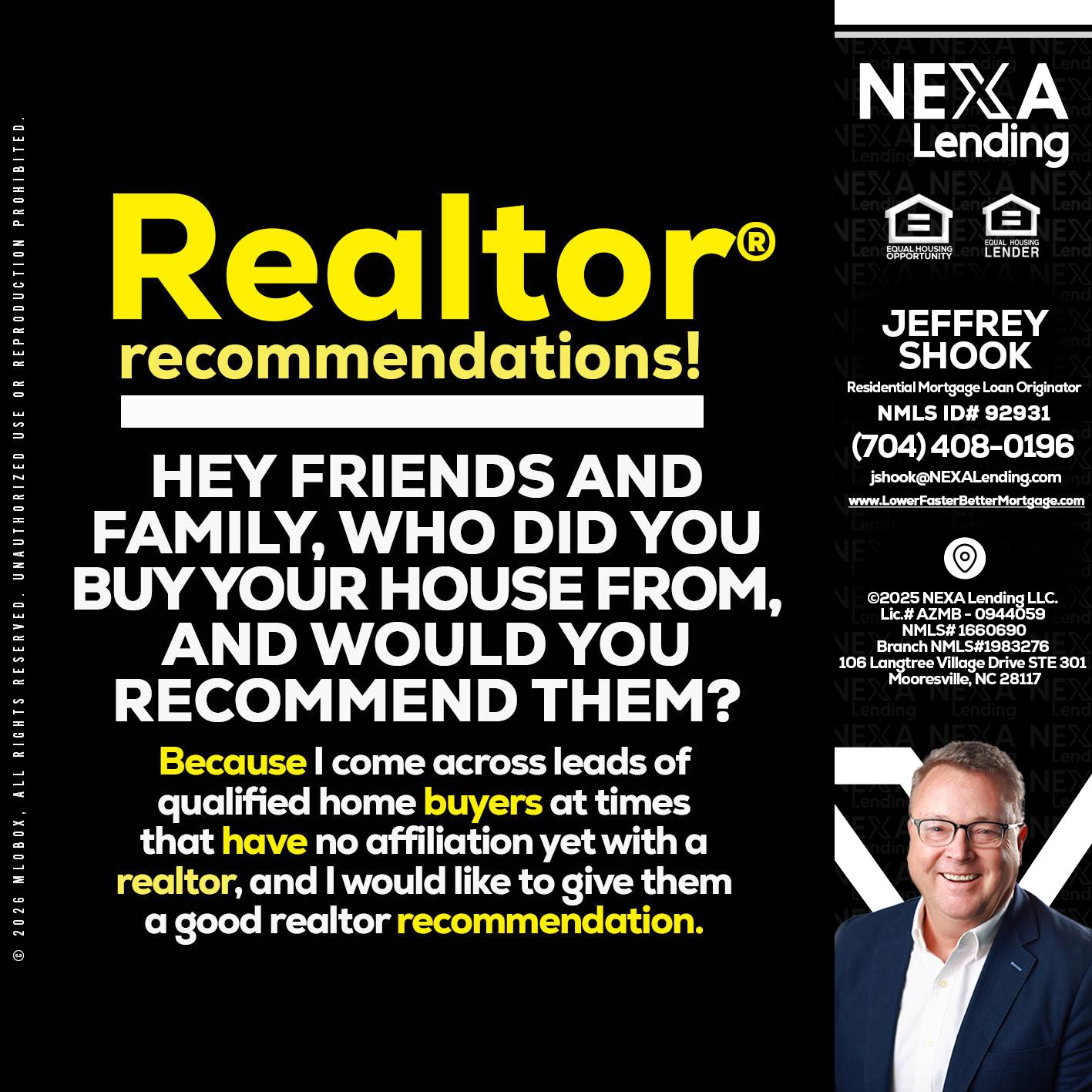 REALTOR - Jeffrey Shook -Residential Mortgage Loan Originator