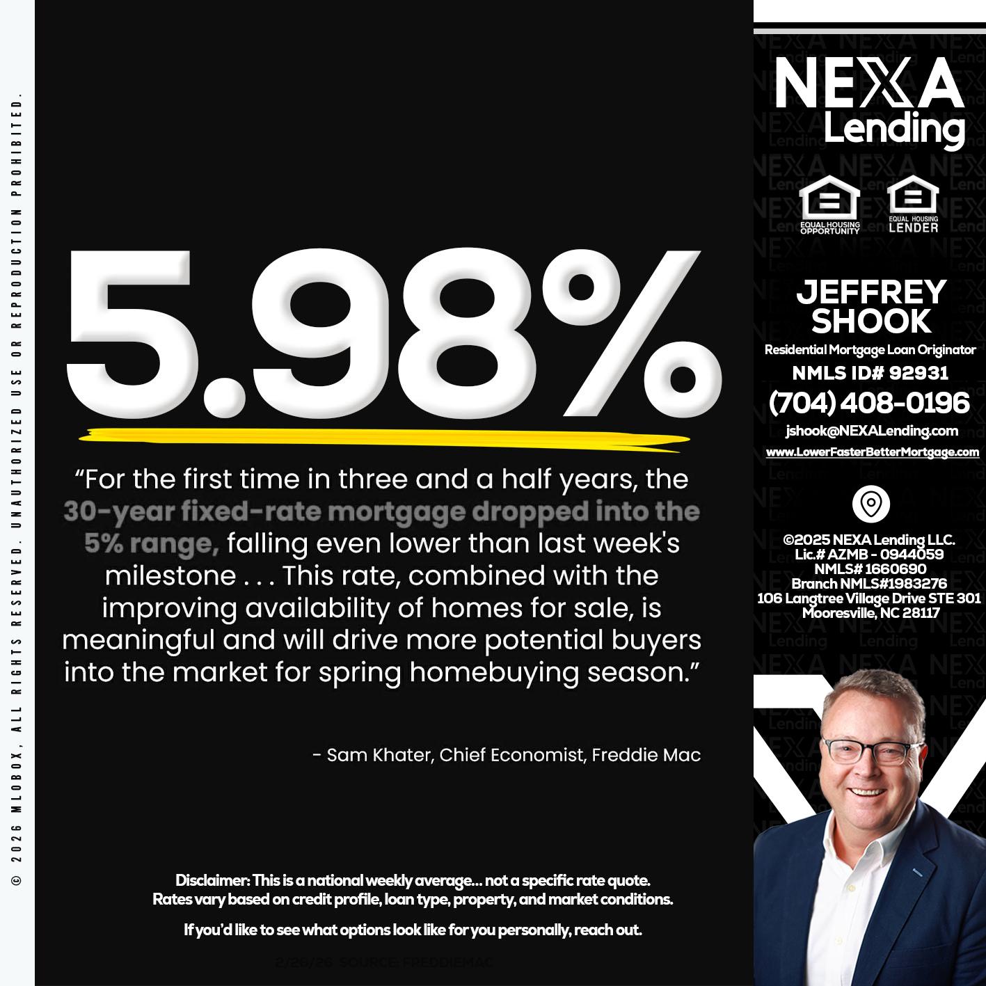 5.98% - Jeffrey Shook -Residential Mortgage Loan Originator