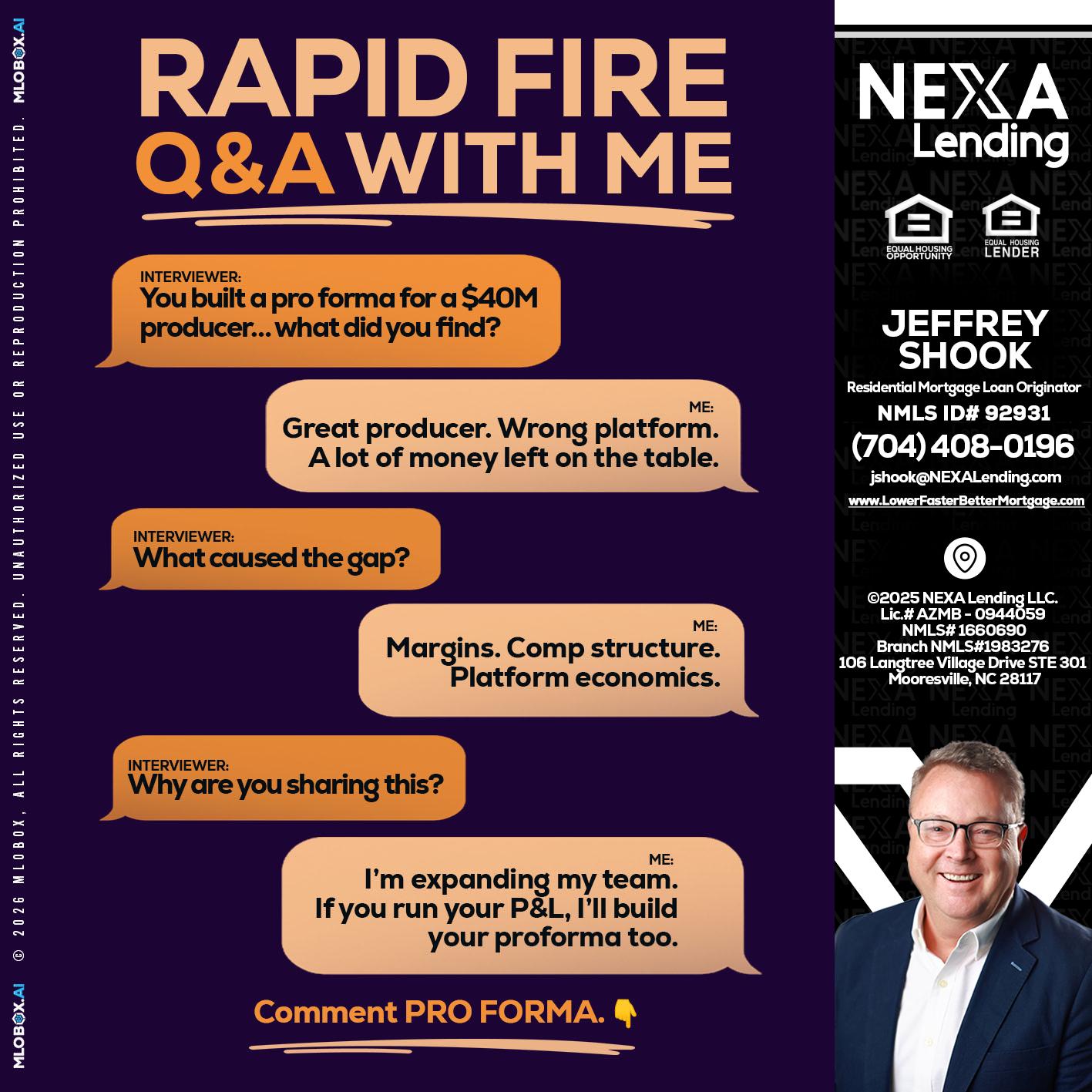 RAPID FIRE - Jeffrey Shook -Residential Mortgage Loan Originator