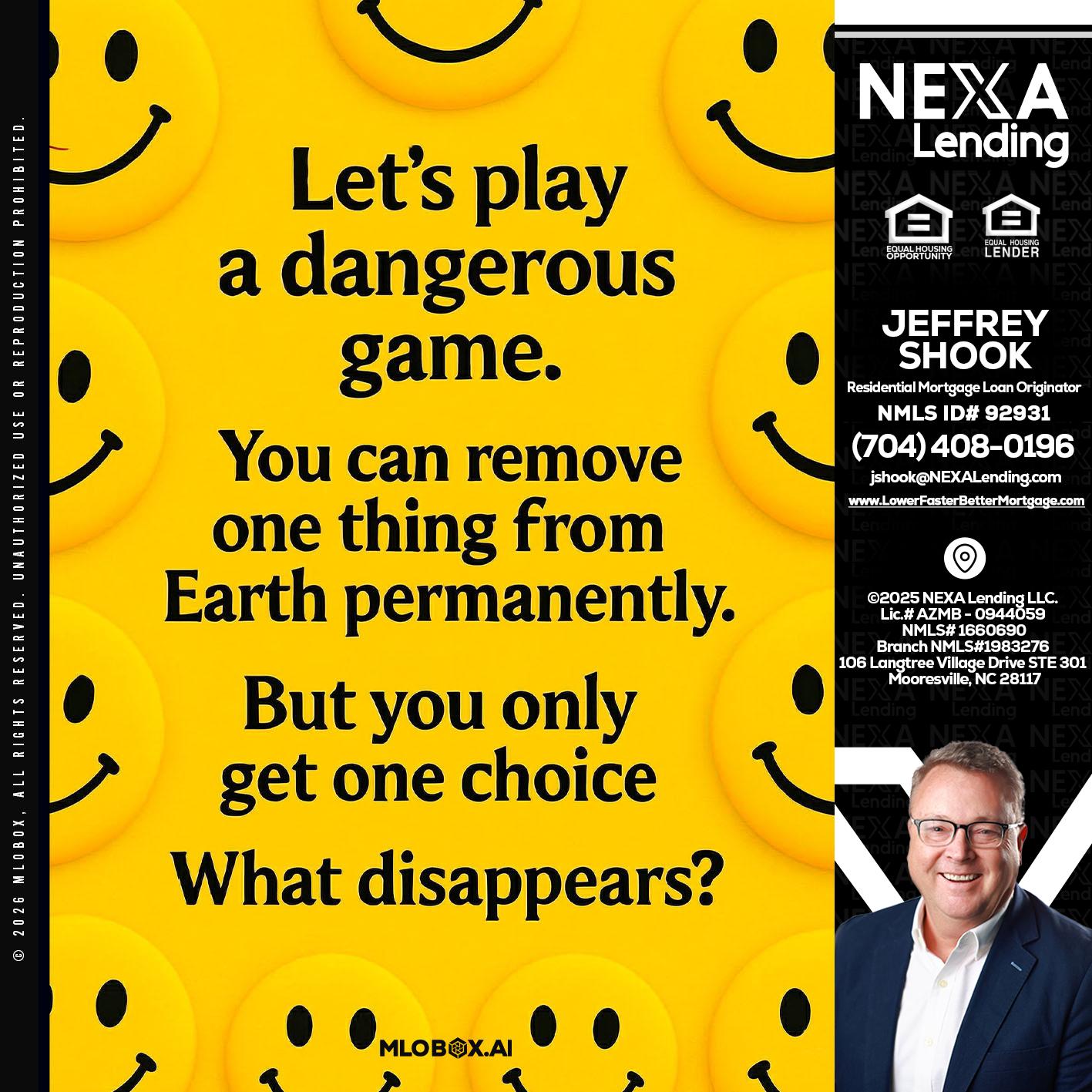 LETS PLAY - Jeffrey Shook -Residential Mortgage Loan Originator