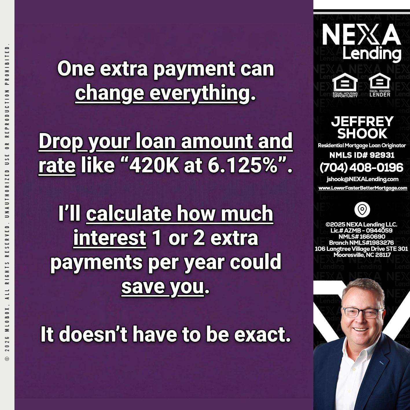 ONE EXTRA - Jeffrey Shook -Residential Mortgage Loan Originator