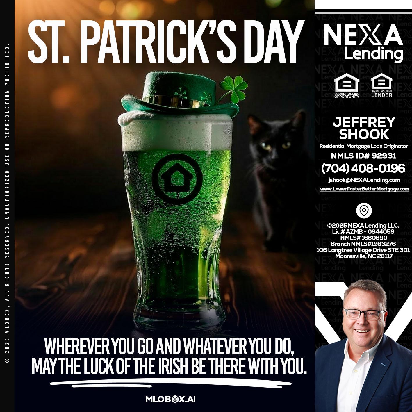 st. Patricks day - Jeffrey Shook -Residential Mortgage Loan Originator