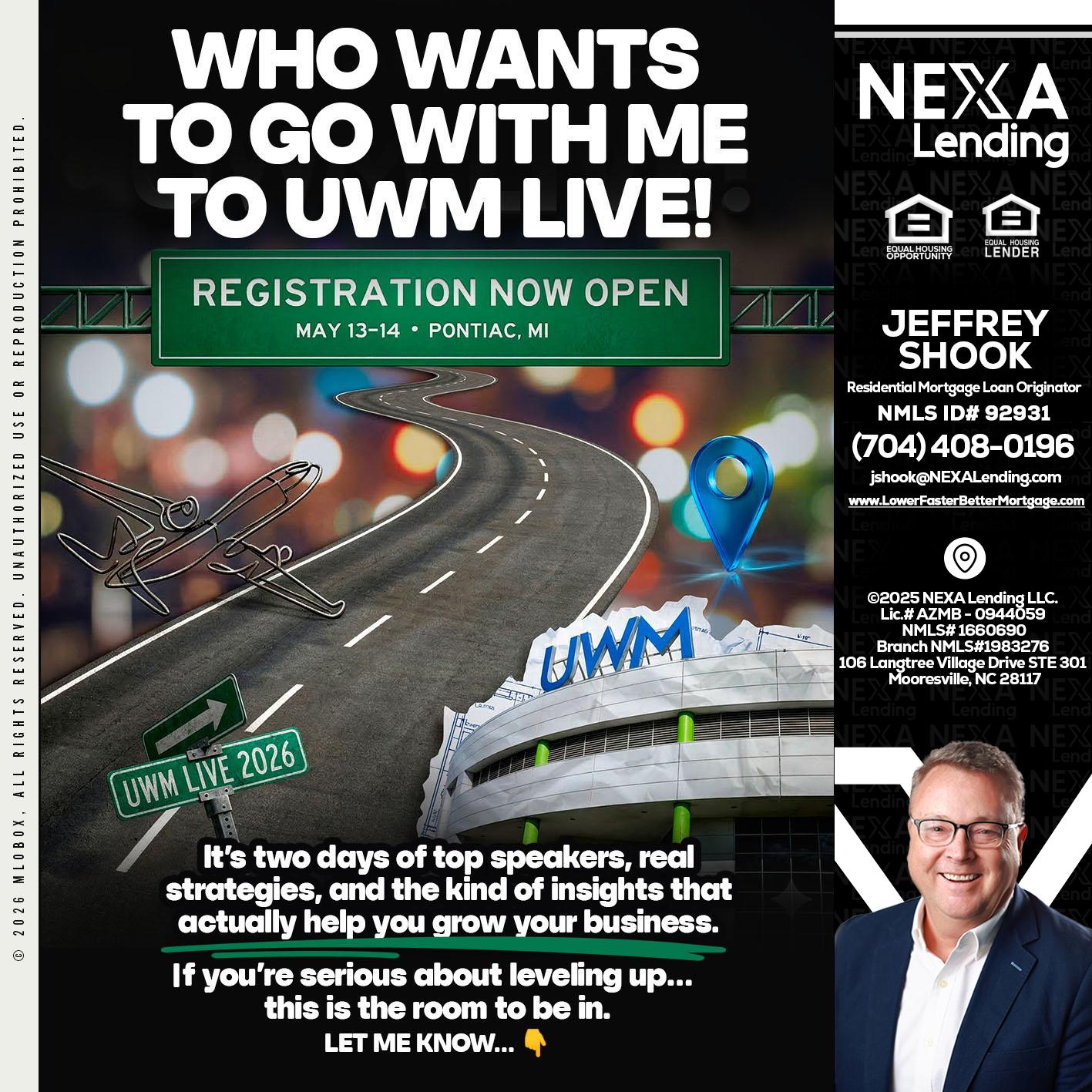 WHO WANTS - Jeffrey Shook -Residential Mortgage Loan Originator