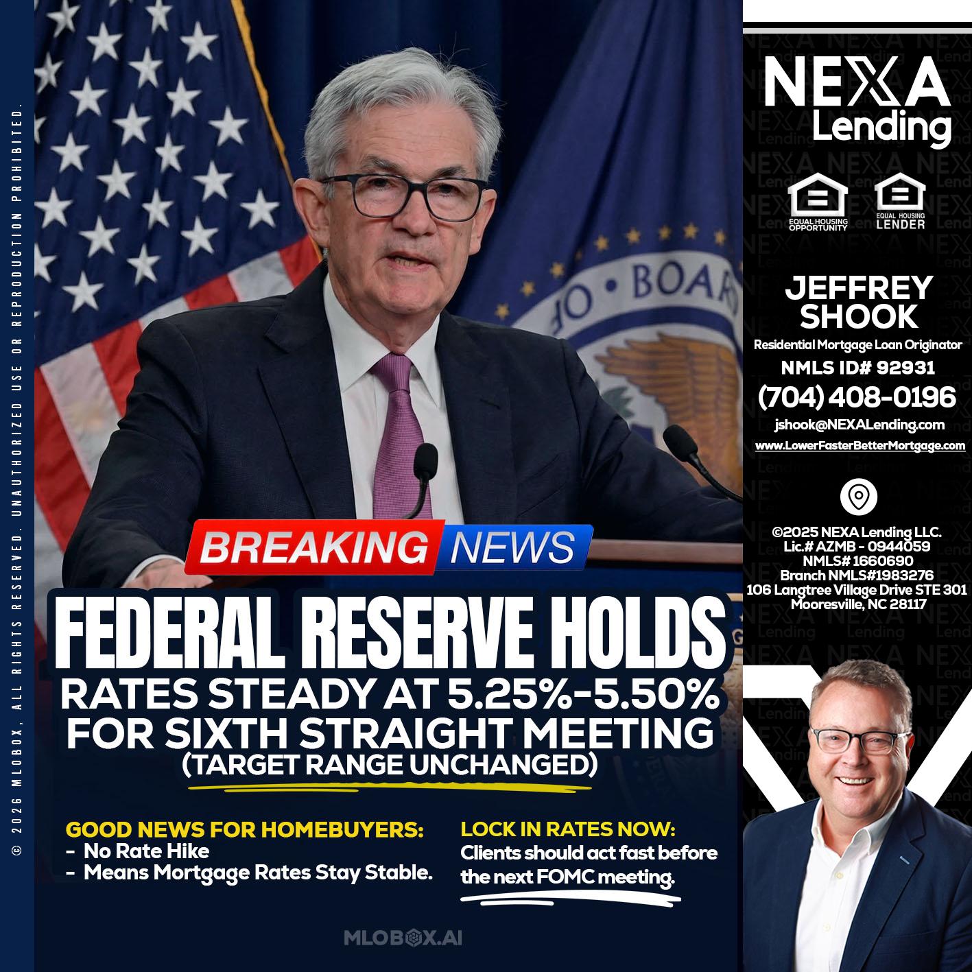 federal reserve - Jeffrey Shook -Residential Mortgage Loan Originator