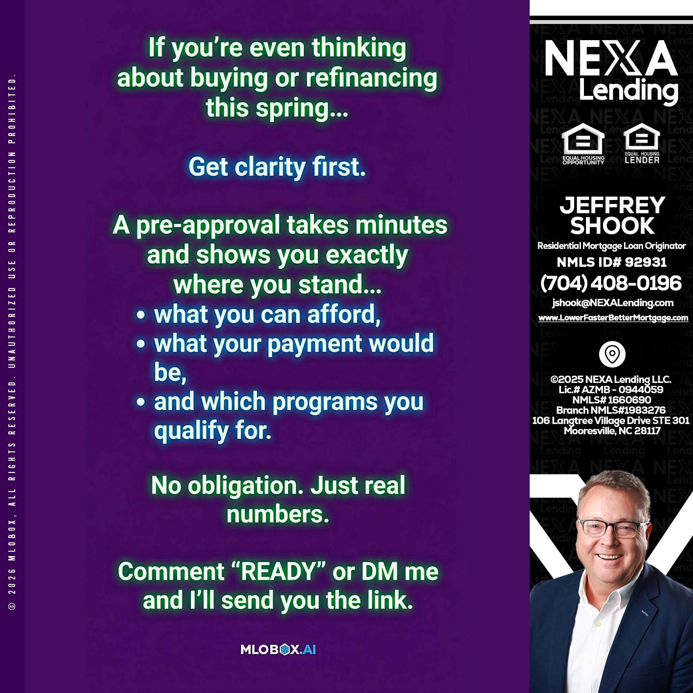 IF YOU THINKING - Jeffrey Shook -Residential Mortgage Loan Originator