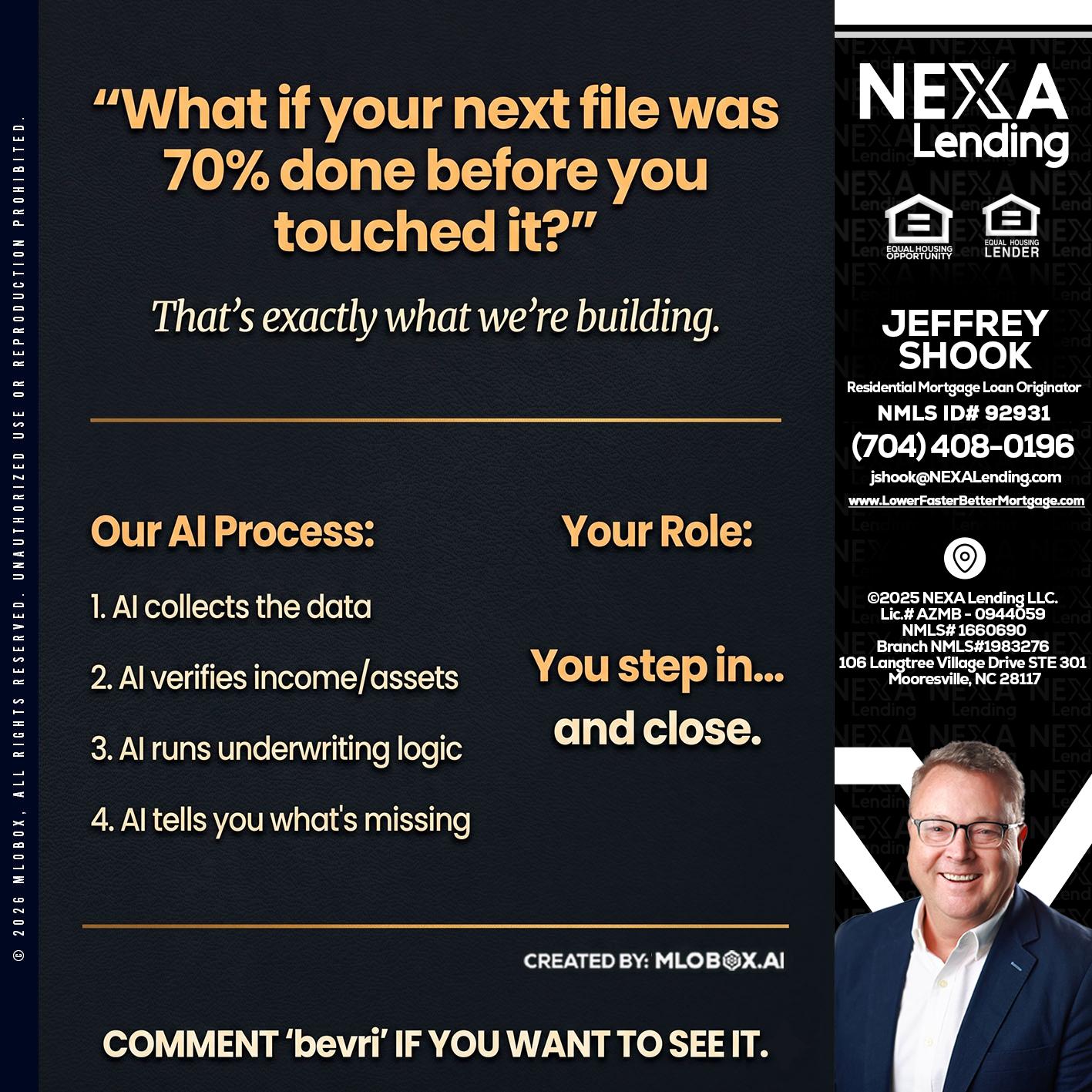 WHAT IF YOUR - Jeffrey Shook -Residential Mortgage Loan Originator